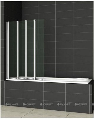 

Cezares Шторка для ванны Cezares Pratico V-4-100/140-P-Cr-L