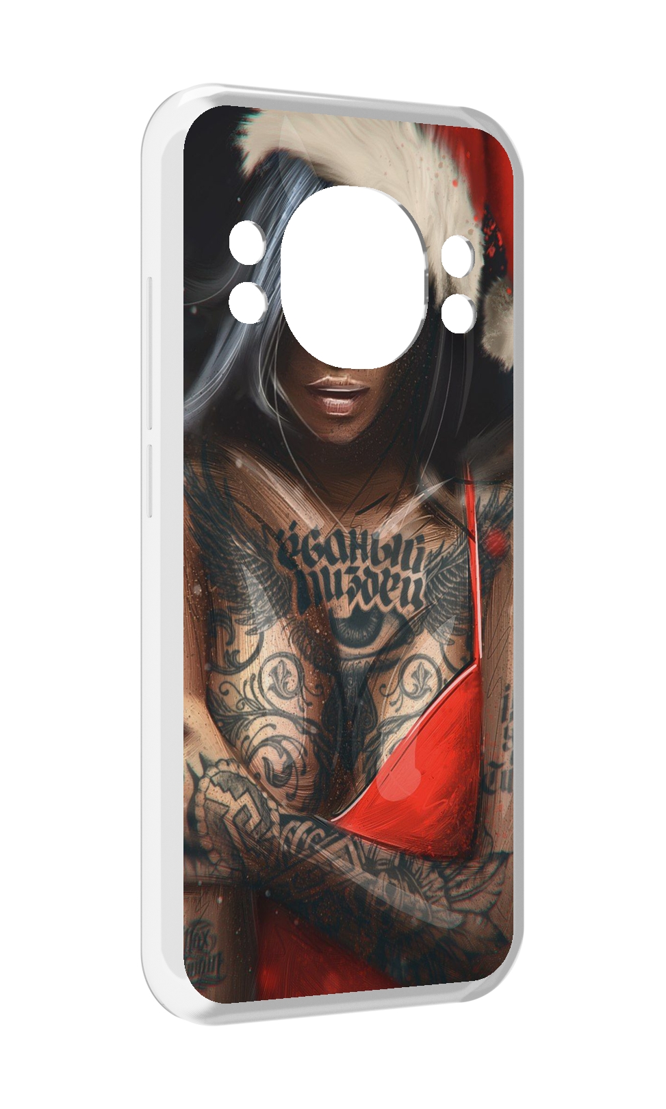 

Чехол MyPads санта-клаус-девушка для Doogee S98 / S98 Pro, Прозрачный, Tocco