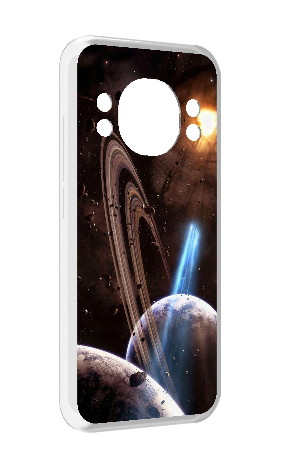 

Чехол MyPads сатурн в космосе для Doogee S98 / S98 Pro, Прозрачный, Tocco