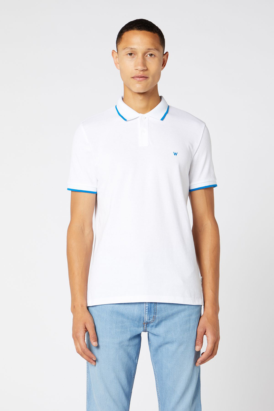 

Футболка мужская SS PIQUE POLO Wrangler белая 2XL, SS PIQUE POLO