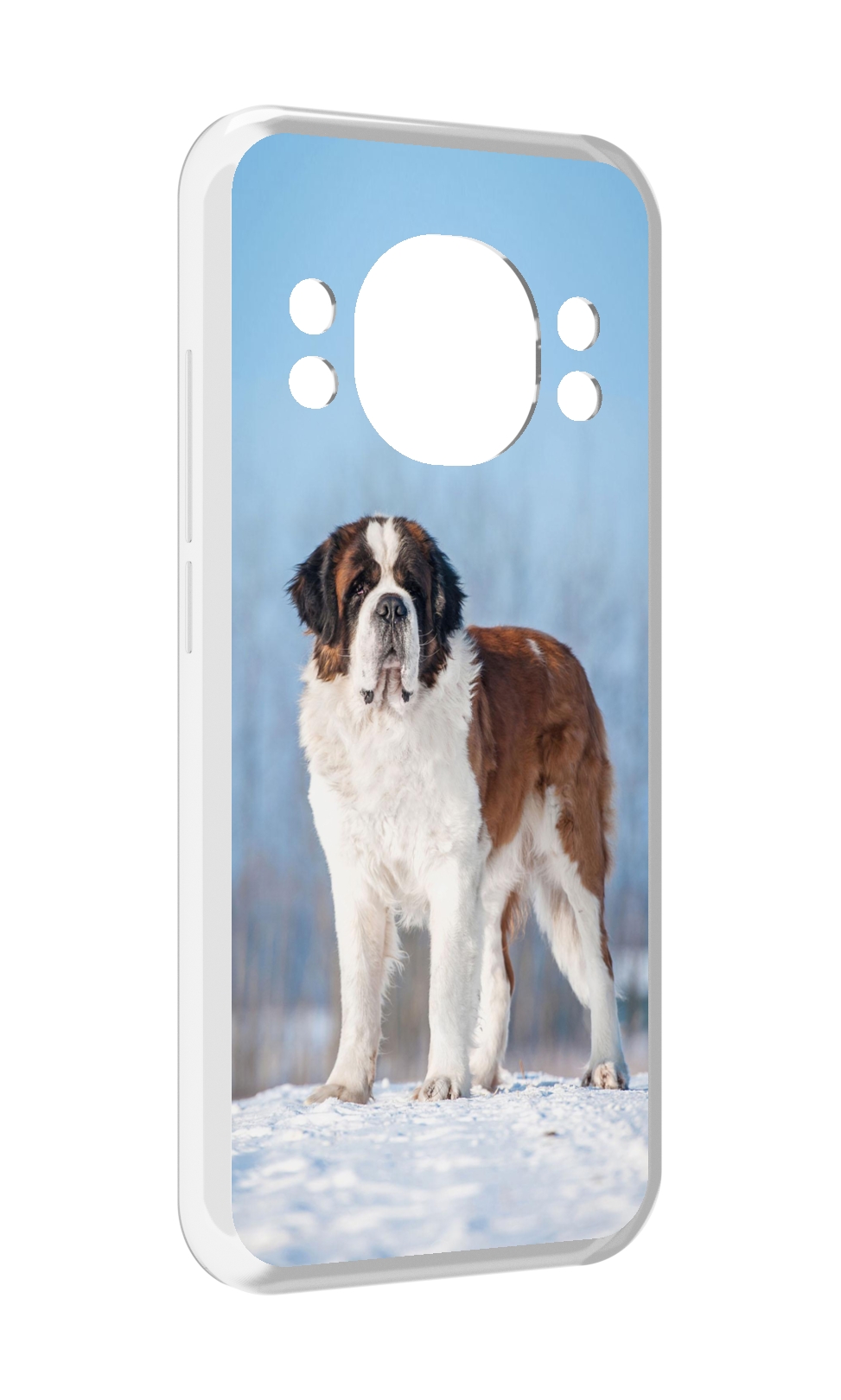 

Чехол MyPads сенбернар для Doogee S98 / S98 Pro, Прозрачный, Tocco
