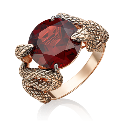 

Кольцо из золота р. 17,5 PLATINA jewelry 01-5445-00-204-1110-46, гранат, 01-5445-00-204-1110-46