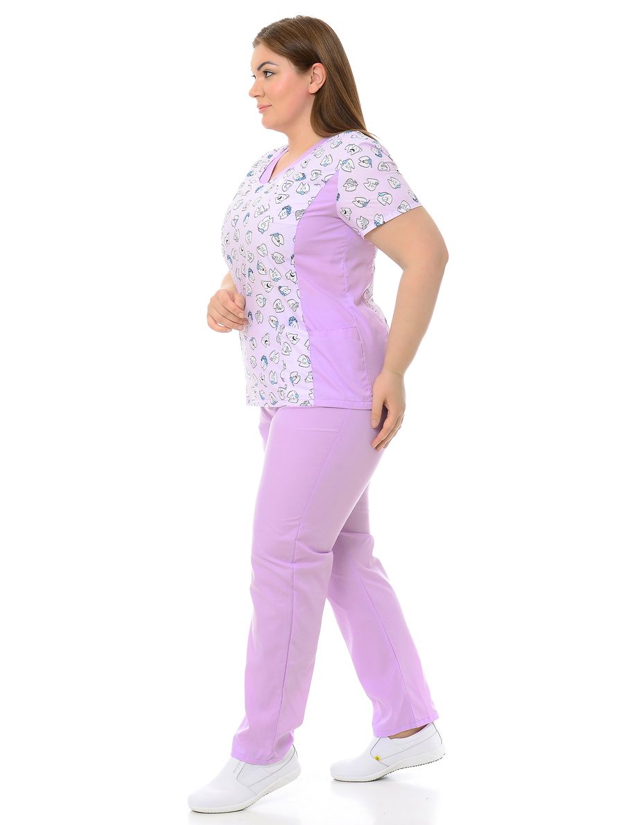 фото Костюм медицинский женский medicalwear магнолия 102 фиолетовый 54 ru