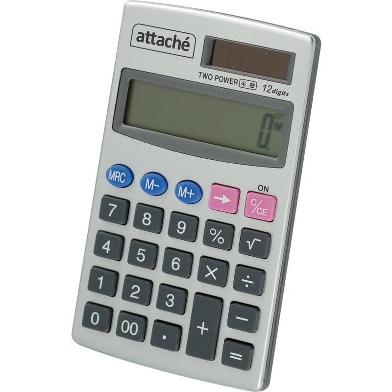 

Калькулятор карманный Attache ATC-333-12P 12-разрядный серебристый, 1277751