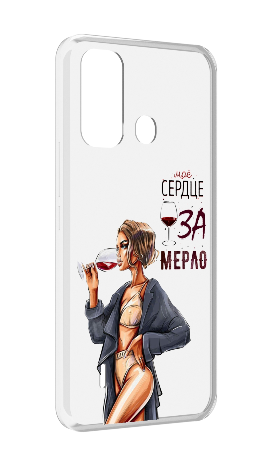 

Чехол MyPads Мое-сердце-замерло для ITEL A49 / A58 / A58 Pro, Прозрачный, Tocco