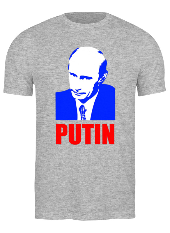 

Футболка мужская Printio Putin серая 2XL, Серый, Putin