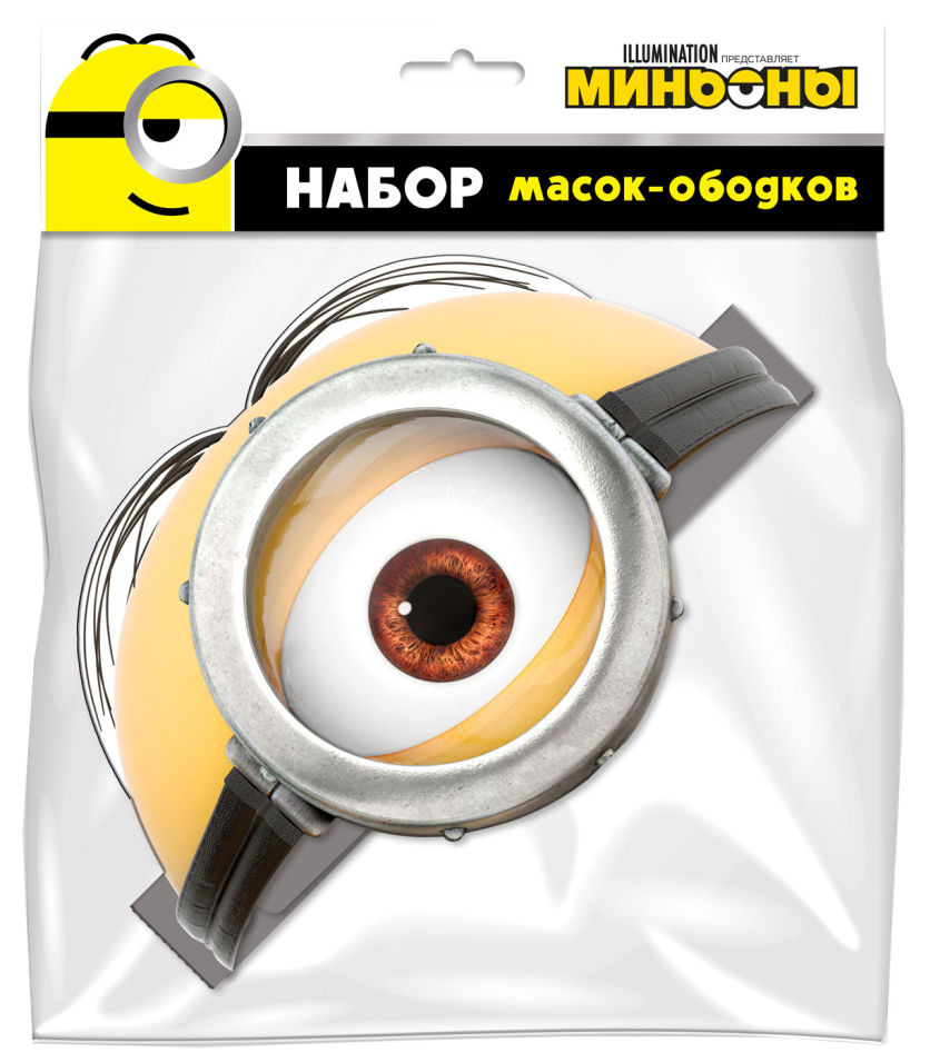 фото Набор масок minions 3d дизайн 6шт