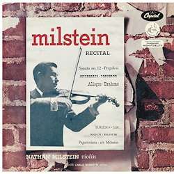 NATHAN MILSTEIN(CARLO BUSSOTTI) - A MILSTEIN RECITAL(1954,LTD.AUDIOPHILE)