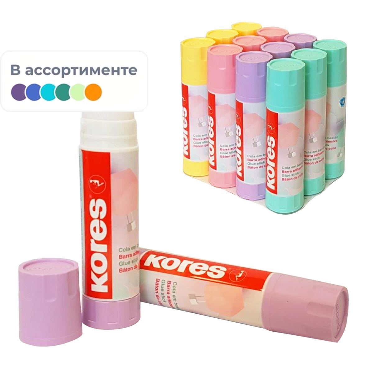 Клей карандаш Kores Pastel 40 г 1169198 595₽