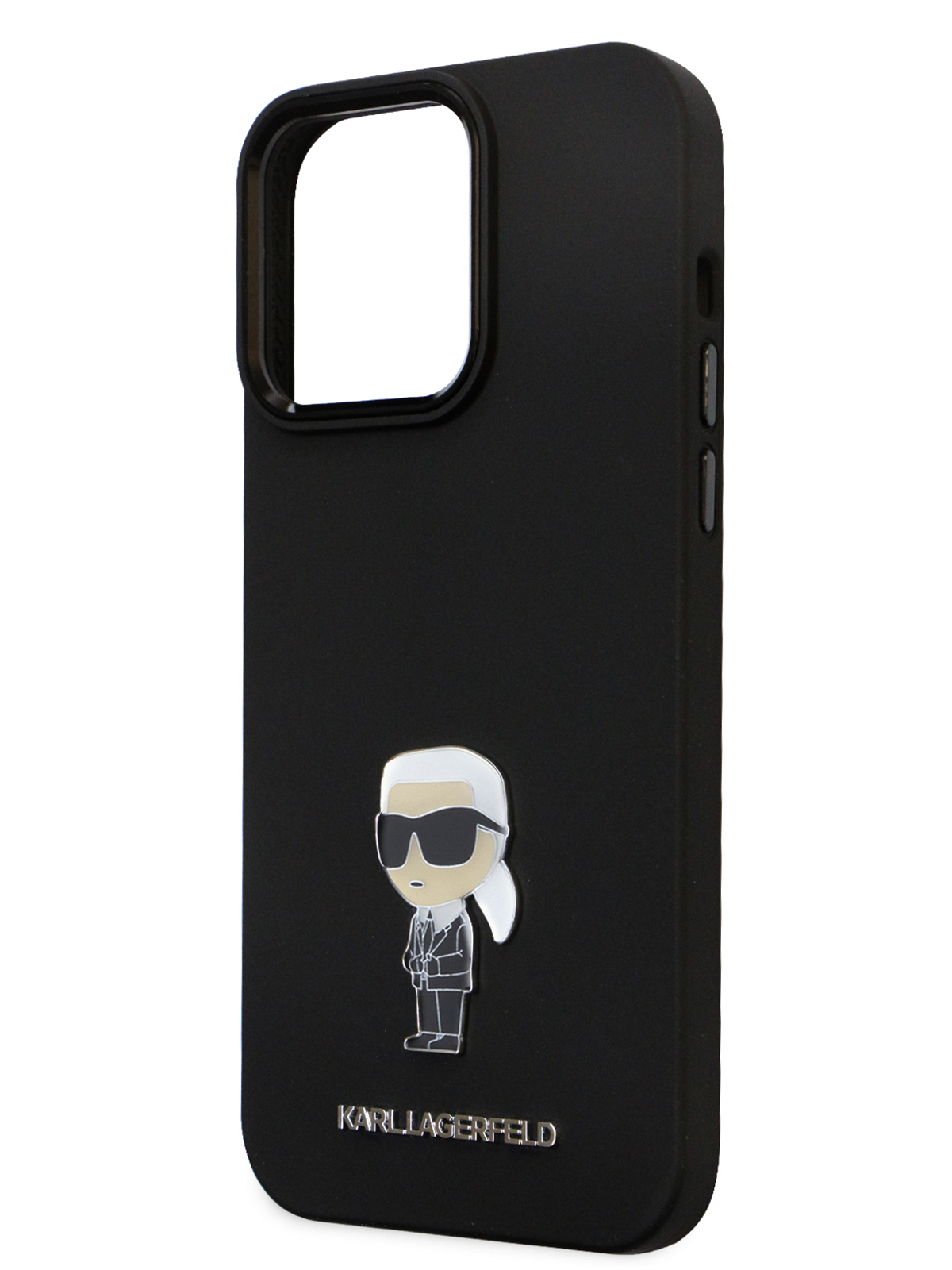 Чехол Karl Lagerfeld для iPhone 14 Pro Max с эффектом Soft touch NFT Karl Hard Black