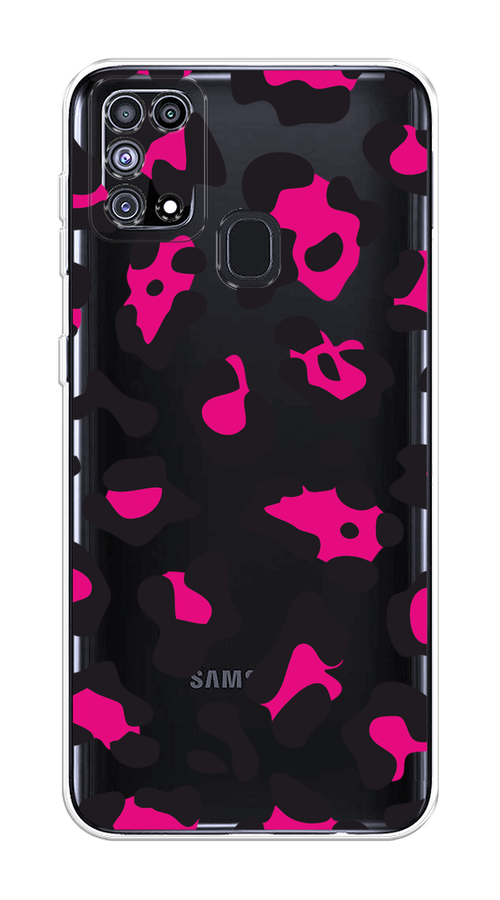 

Чехол на Samsung Galaxy M31 "Pink cow spots", Черный;розовый, 2100750-1