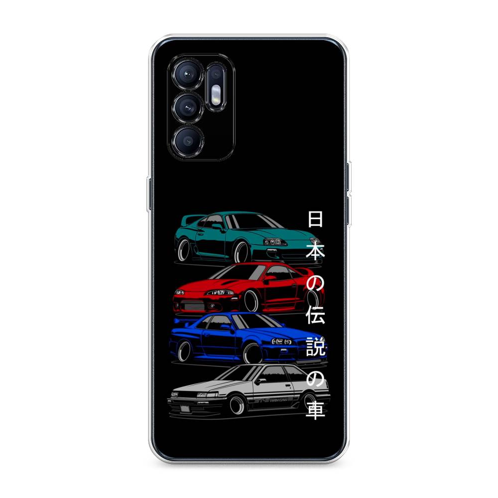 

Чехол Awog на Oppo Reno 6 "JDM Legend cars", Разноцветный, 257850-5