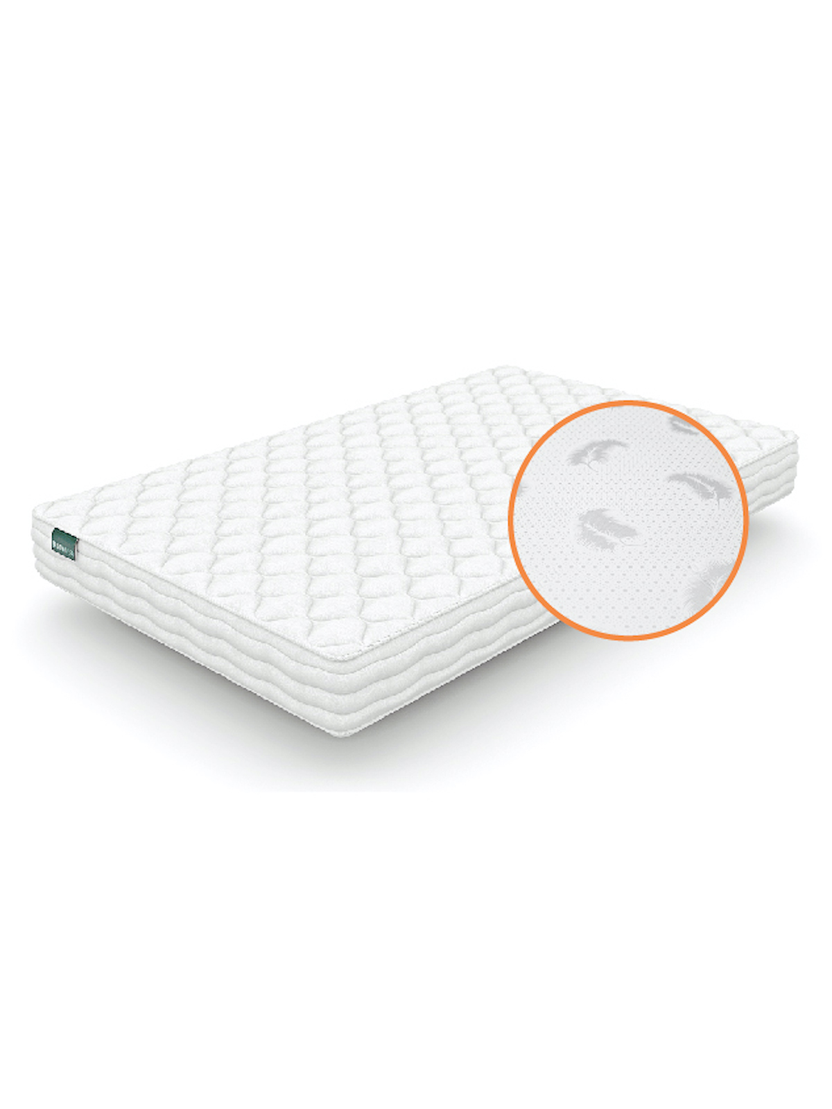 

Матрас на кровать пружинный Natura Vera Light Cocos с 500 независимых пружин 200X160, LIGHT