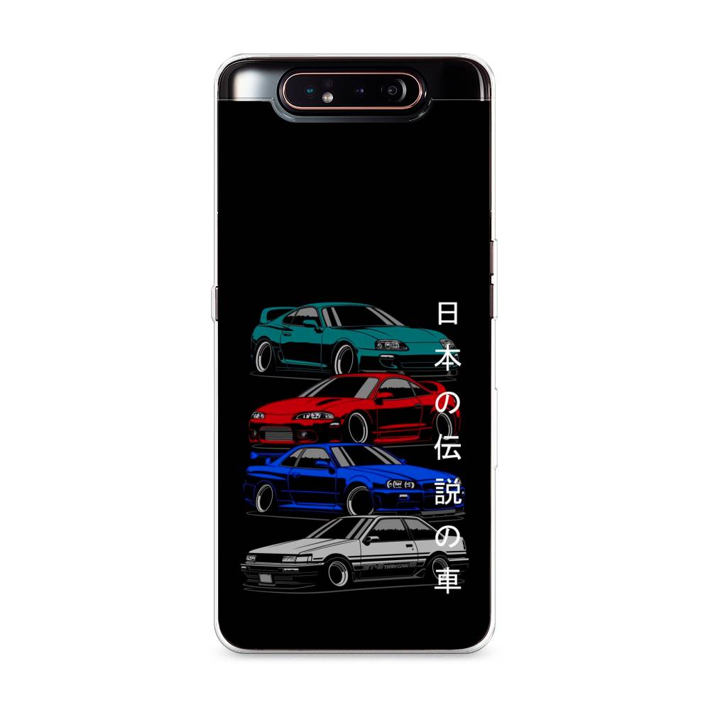 

Чехол Awog на Samsung Galaxy A80 "JDM Legend cars", Разноцветный, 28350-5