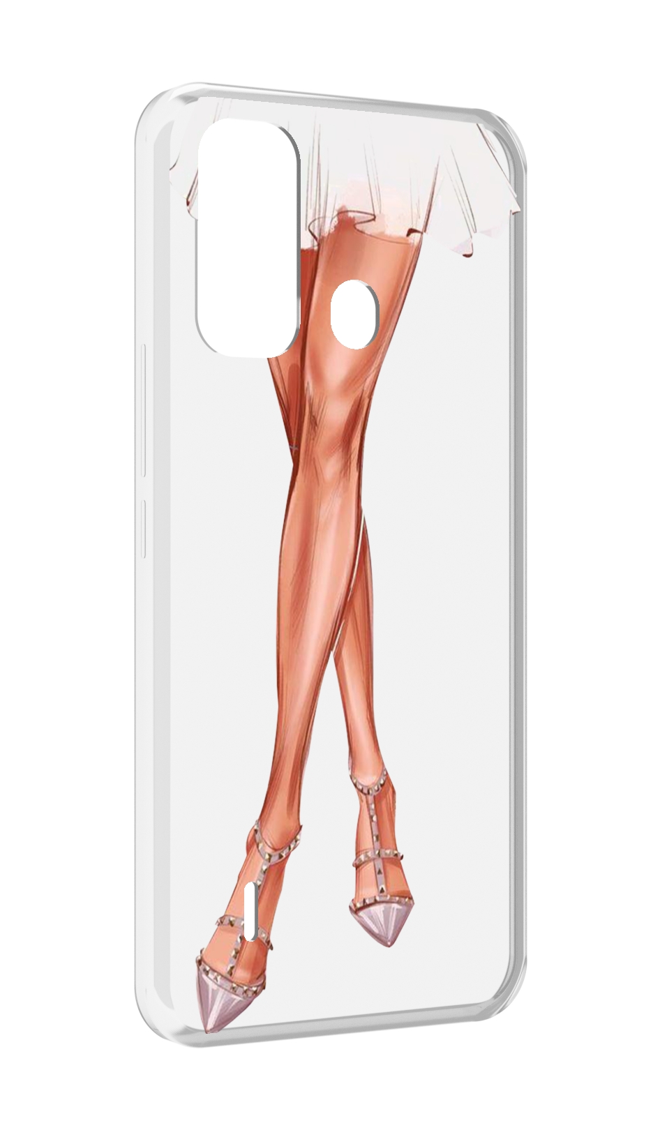 

Чехол MyPads Ножки для ITEL A49 / A58 / A58 Pro, Прозрачный, Tocco