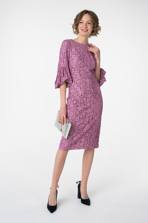 фото Повседневное платье женское audrey right 181061-14934 фиолетовое 42