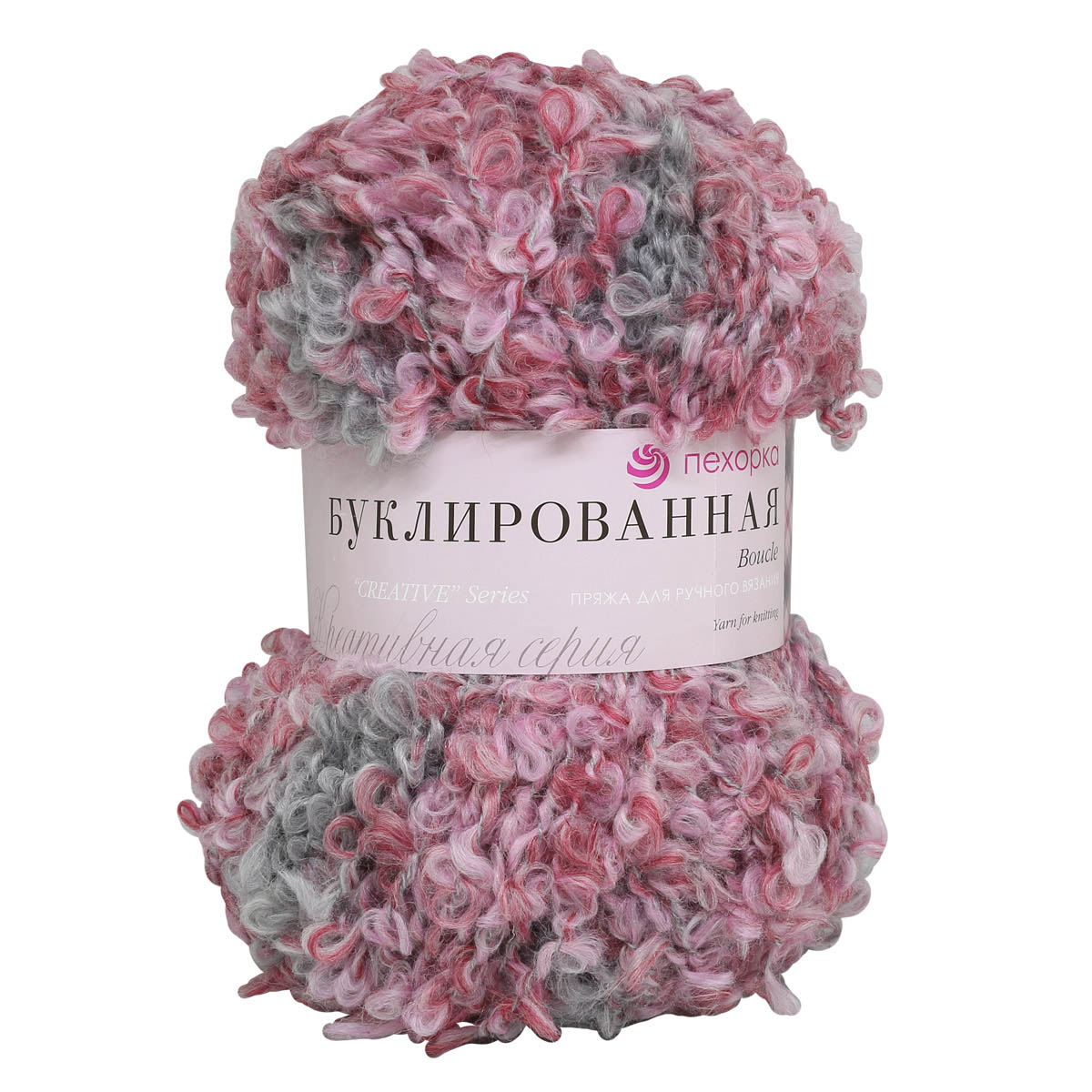 

Пряжа Пехорка 'Буклированная', 200 г, 220м (мохер, шерсть, акрил) (1117 М), 5 мотков