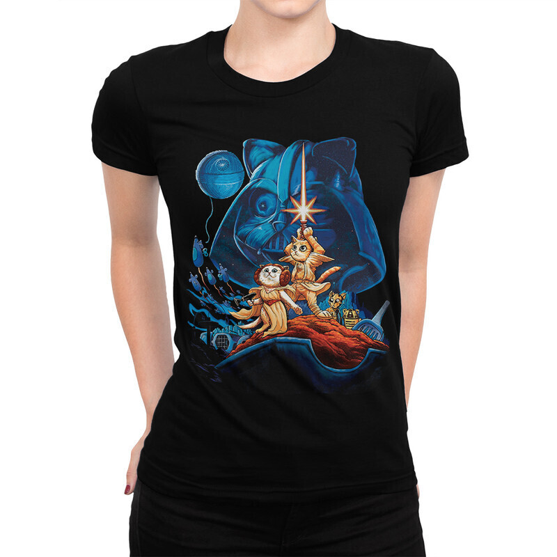 

Футболка женская Dream Shirts с Котом 10004021 черная M, с Котом 10004021