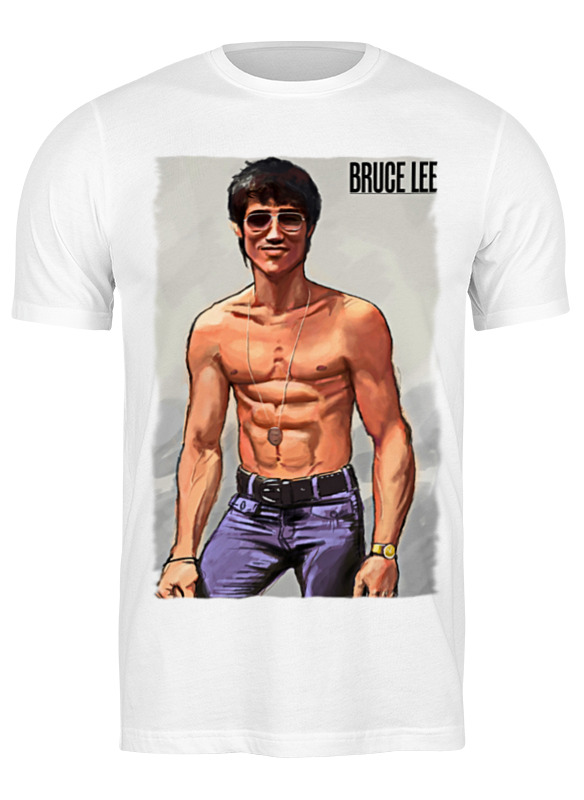 

Футболка мужская Printio Bruce lee белая L, Белый, Bruce lee