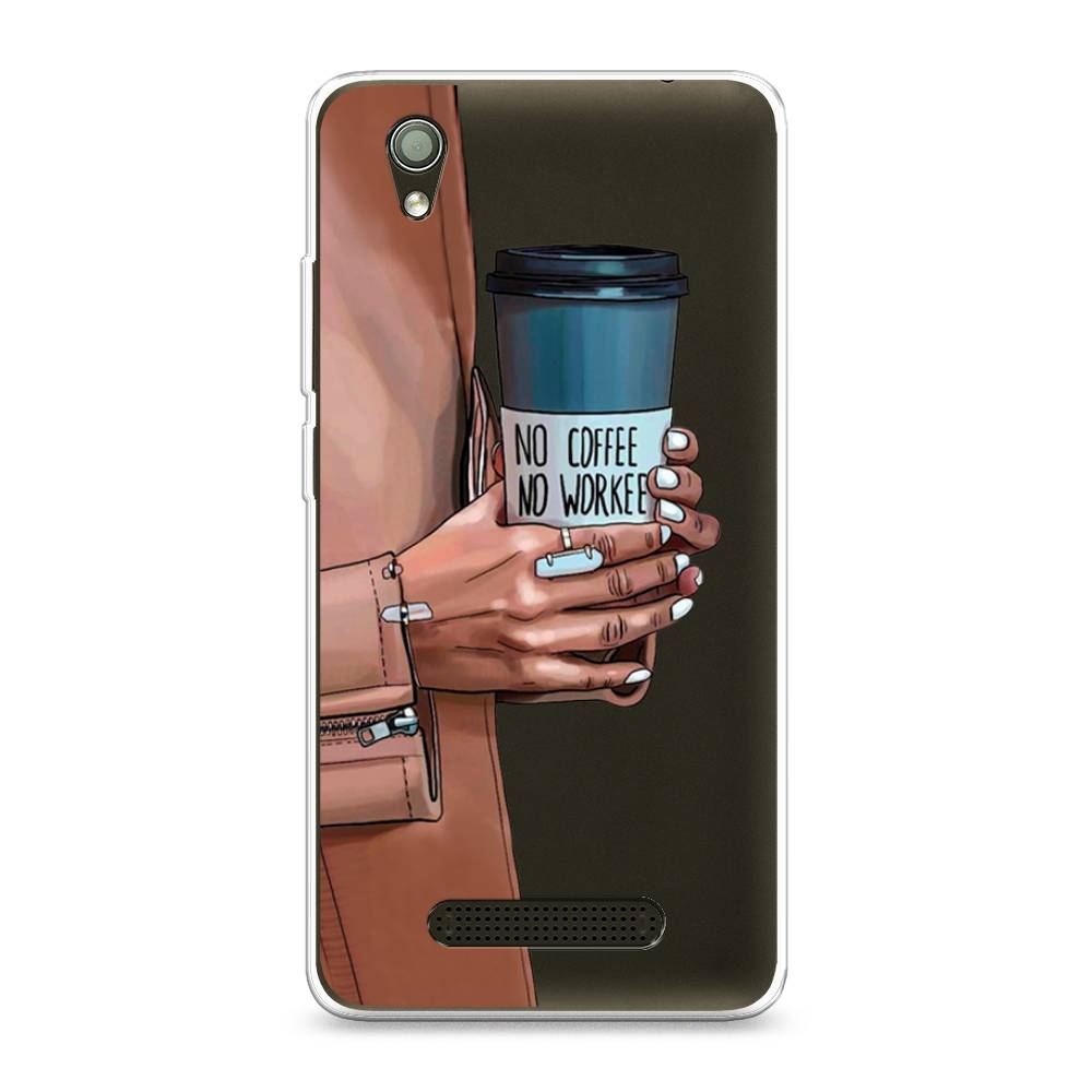 

Чехол Awog на ZTE Blade X3 / ЗТЕ Блэйд X3 "No coffee", Разноцветный, 130650-7
