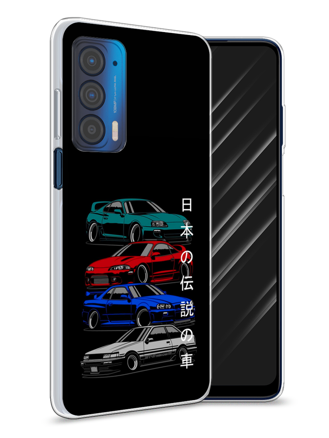 

Чехол Awog на Motorola Edge (2021) "JDM Legend cars", Разноцветный, 242950-5