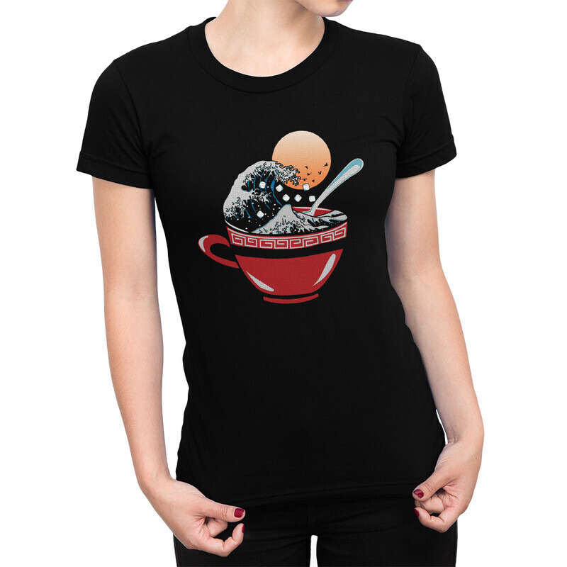 

Футболка женская Dream Shirts Большая волна в Канагаве 10004041 черная M, Большая волна в Канагаве 10004041