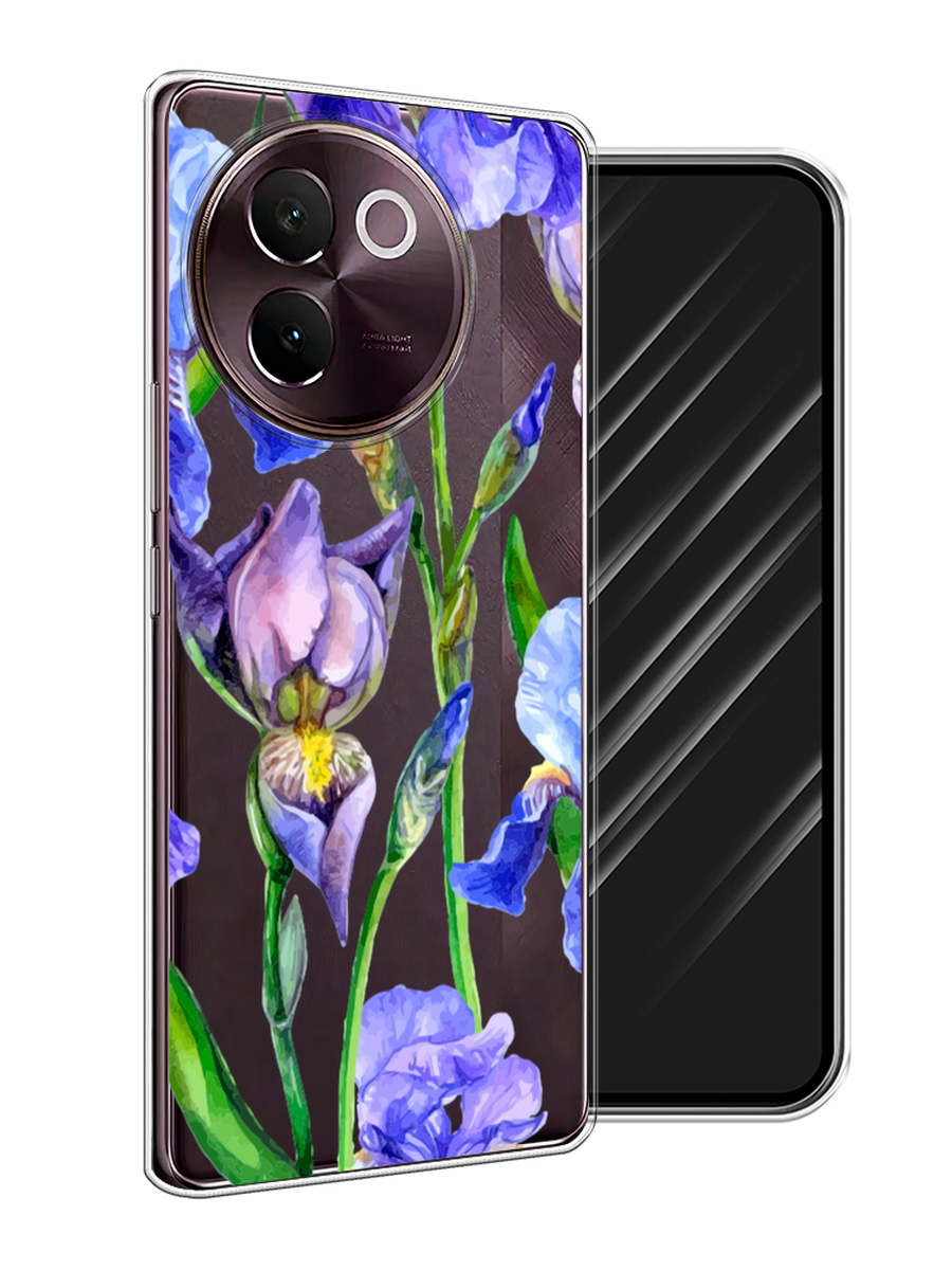 

Чехол Awog на Vivo V30e "Синие ирисы", Фиолетовый;голубой;зеленый, 2610550-1