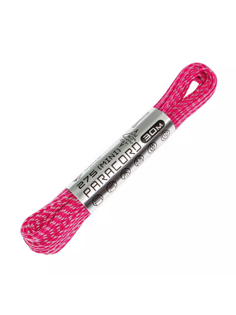 

Паракорд 275 CORD 30м световозвращающий (neon pink), Розовый, УТ-00067615