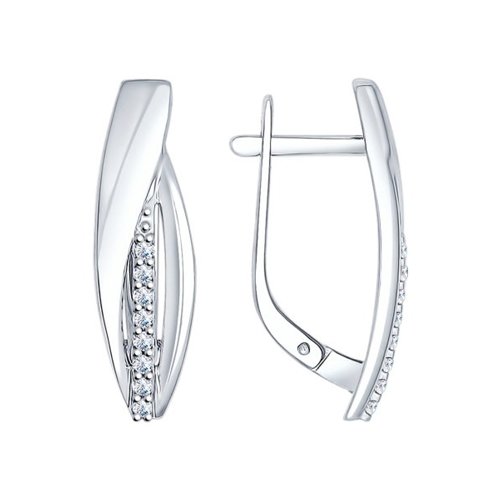 

Серьги из серебра с фианитом SOKOLOV 94022031, 94022031