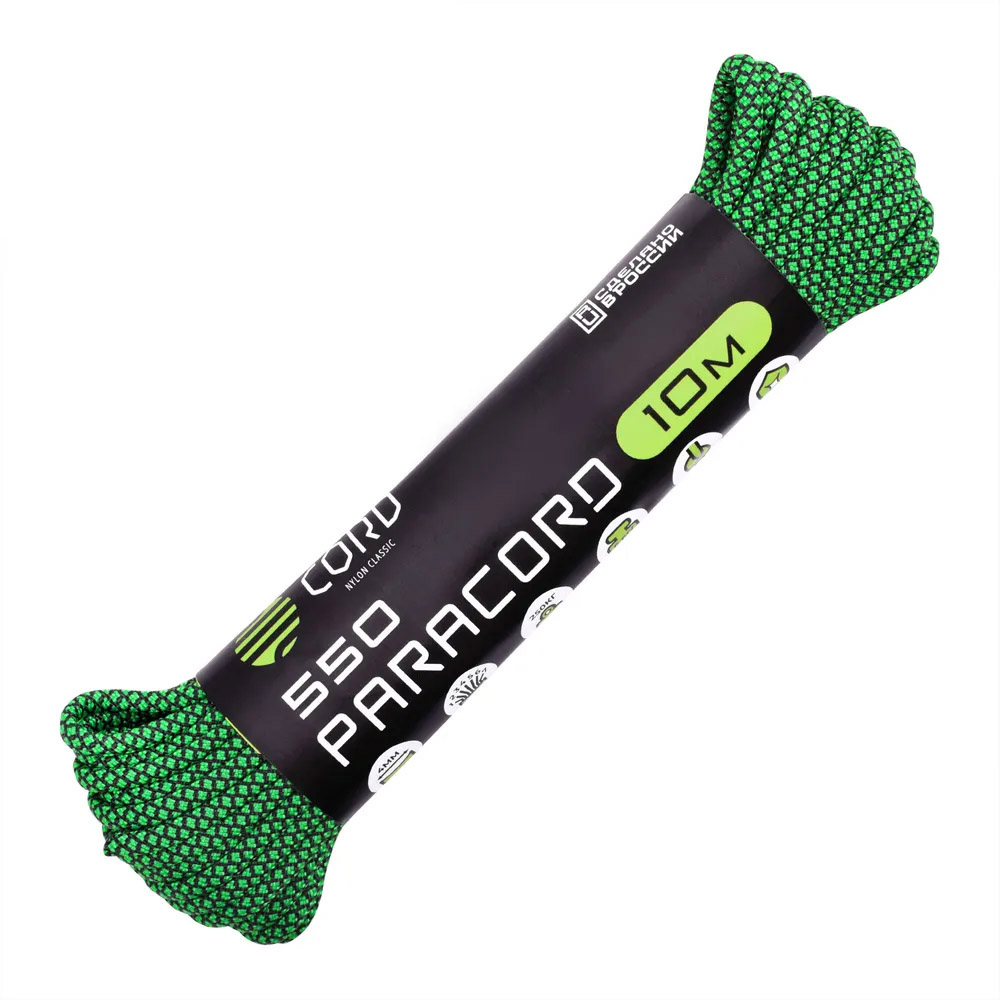 

Паракорд 550 Cord 10м (green snake), Зеленый, УТ-00066159