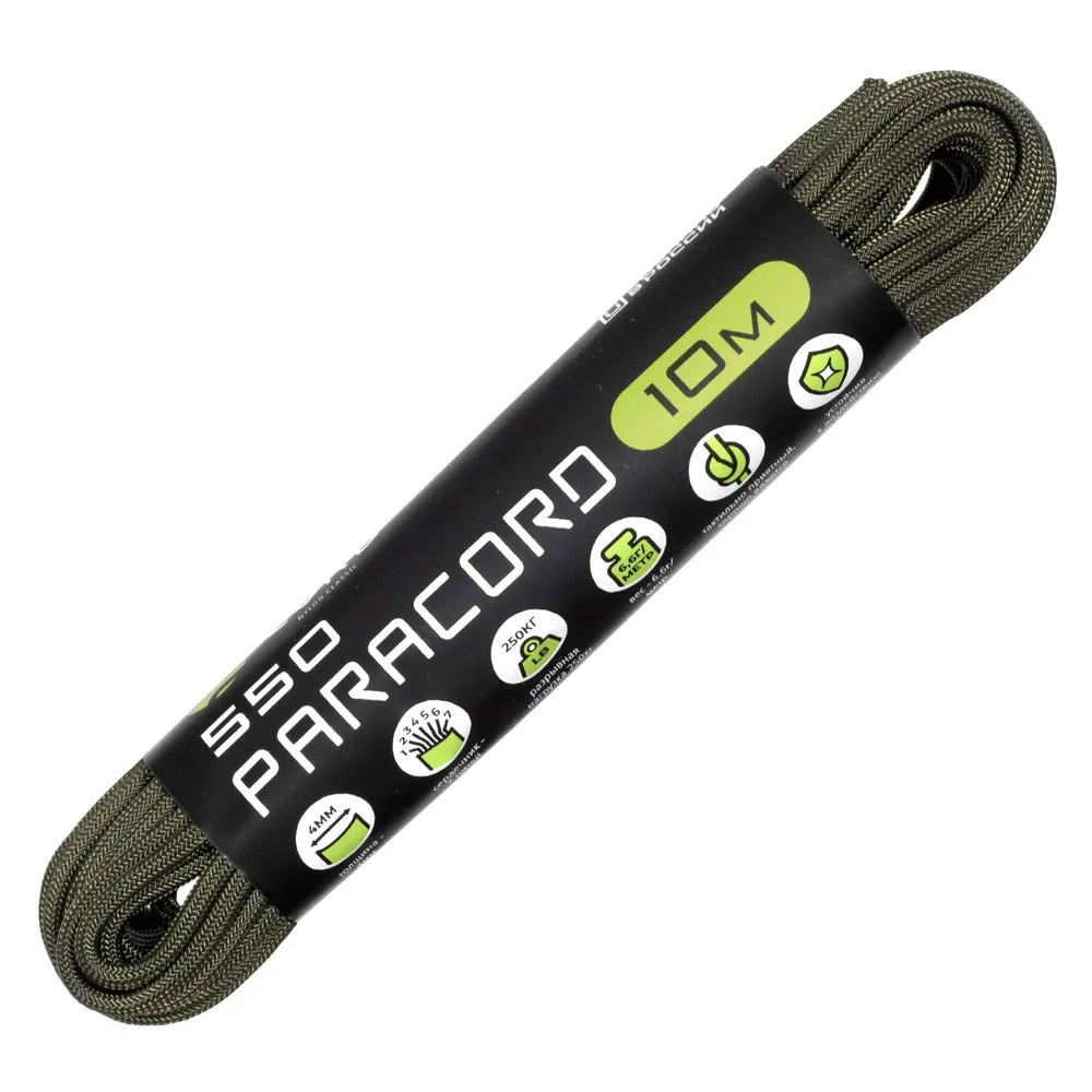 

Паракорд 550 Cord 10м (olive), Зеленый, УТ-00055058