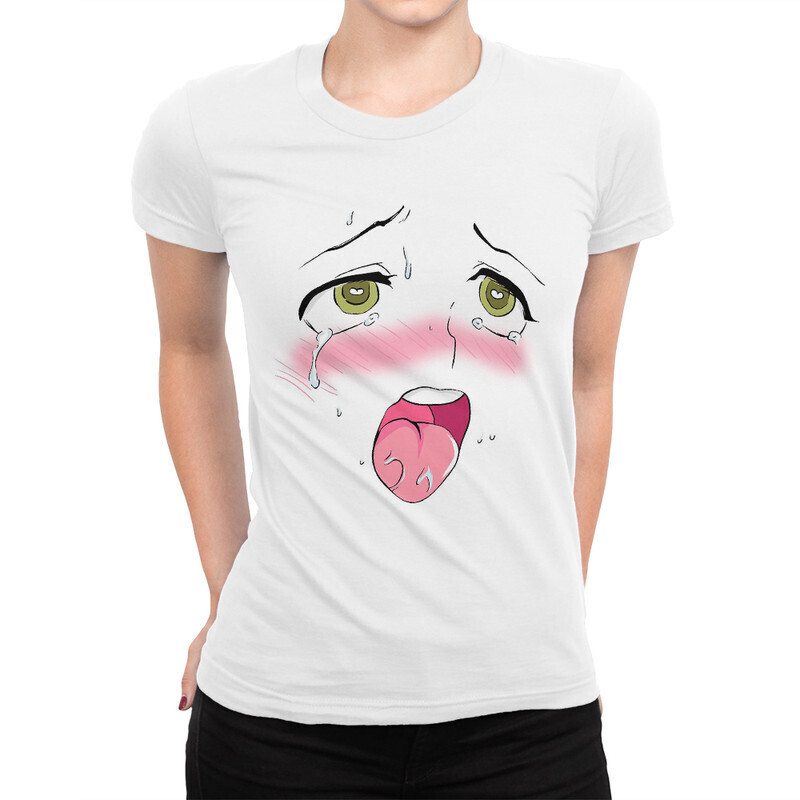 

Футболка женская Dream Shirts Ахегао 10004101 белая XL, Ахегао 10004101