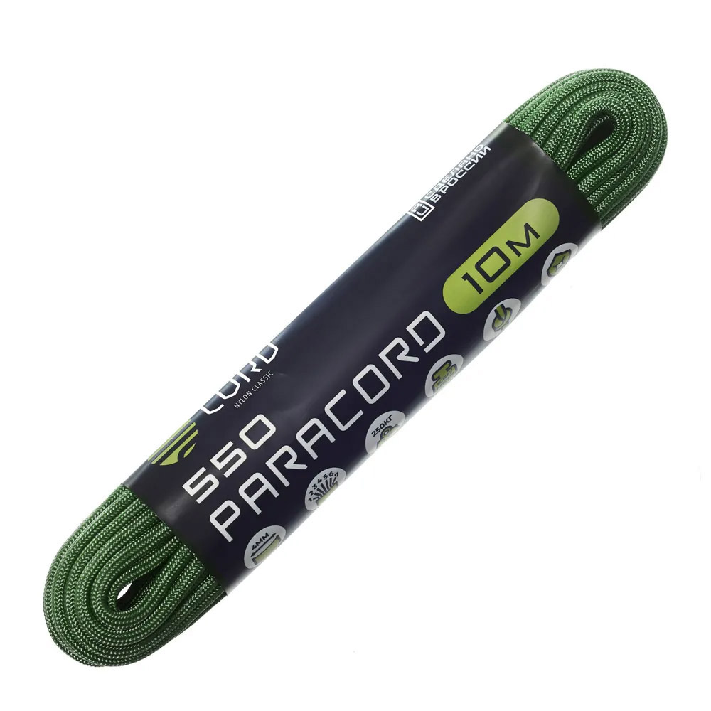 

Паракорд 550 Cord 10м (ultra green), Зеленый, УТ-00066160
