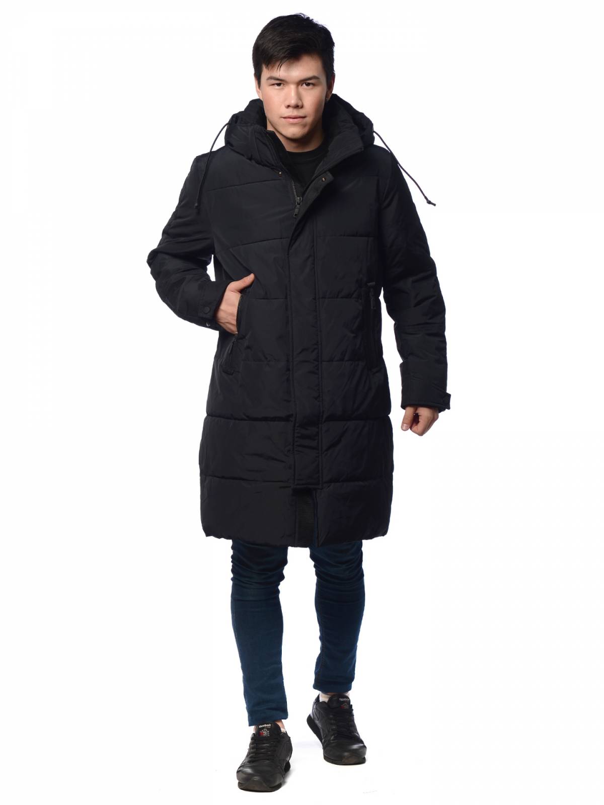 Зимняя куртка мужская Clasna 3559 синяя 46 RU
