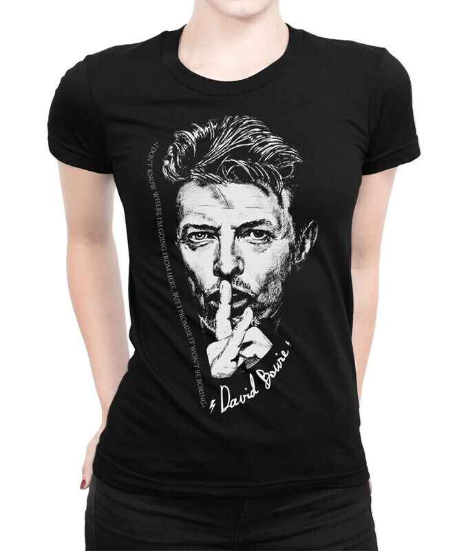 

Футболка женская Dream Shirts Дэвид Боуи 10004121 черная XL, Дэвид Боуи 10004121