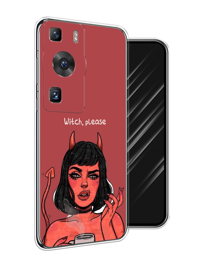 

Чехол Awog на Huawei P60/P60 Pro "Evil Girl", Бордовый;черный, 6121150-6