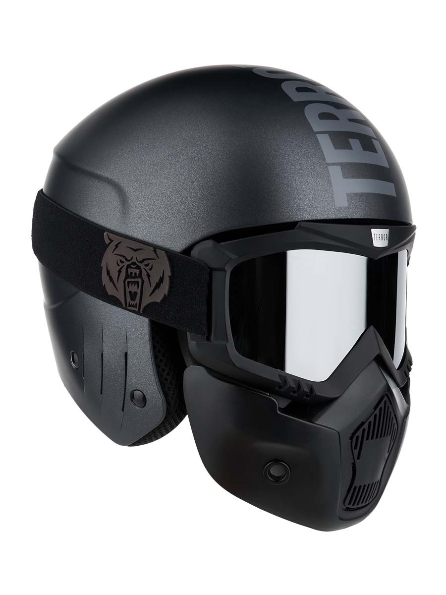Шлем горнолыжный с маской TERROR AVIATOR KIT black, размер L