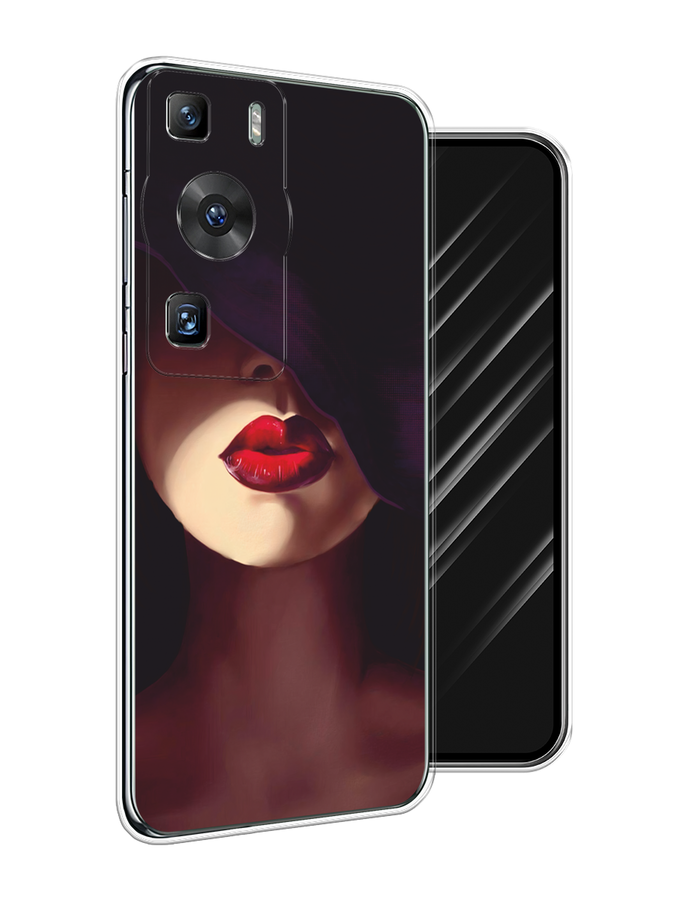 

Чехол Awog на Huawei P60/P60 Pro "Красные губы", Черный;бежевый;красный, 6121150-7