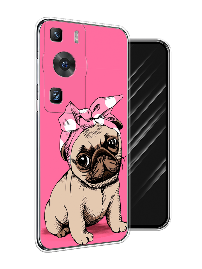 

Чехол Awog на Huawei P60/P60 Pro "Dog Pin-Up", Розовый;бежевый, 6121150-2