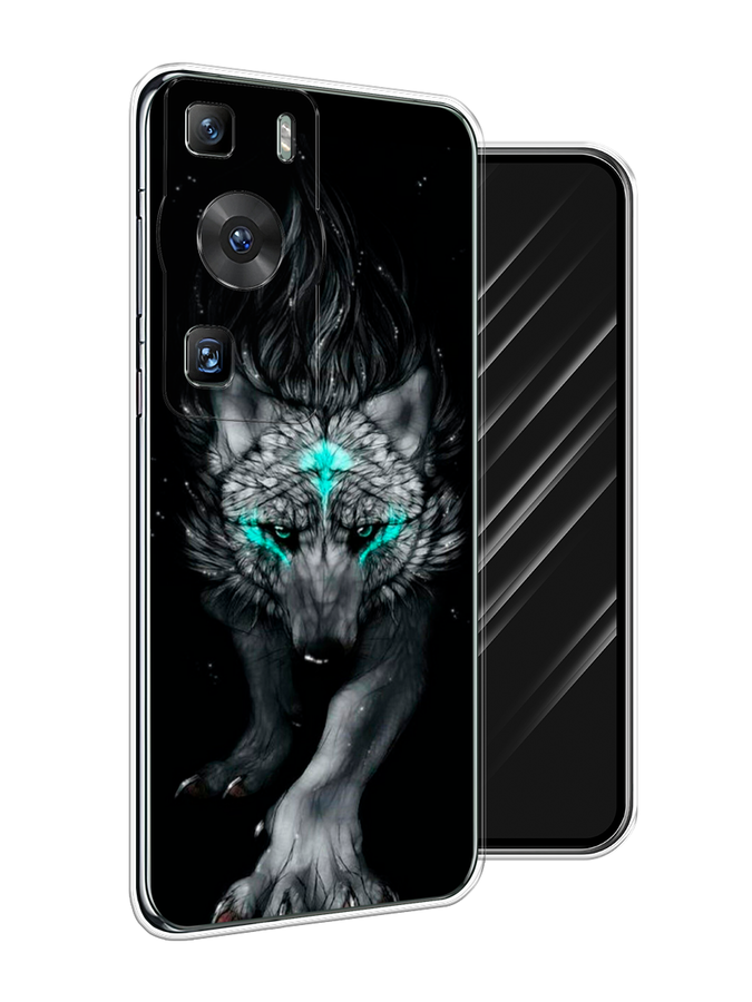 

Чехол Awog на Huawei P60/P60 Pro "Волшебный волк", Черный;серый, 6121150-2