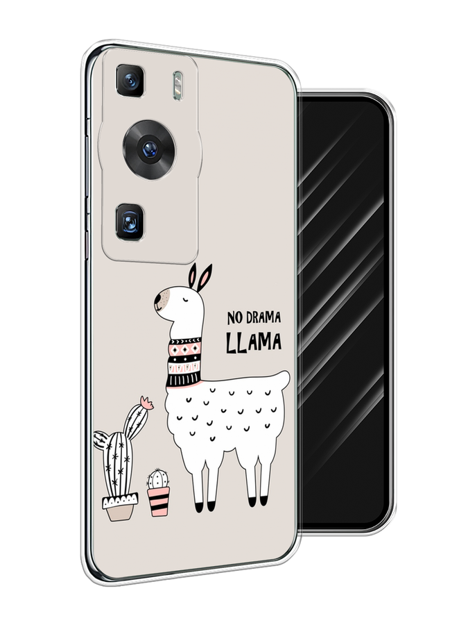 

Чехол Awog на Huawei P60/P60 Pro "No drama LLama", Бежевый;серый;белый, 6121150-2