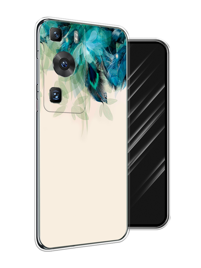 

Чехол Awog на Huawei P60/P60 Pro "Перья голубого цвета", Бежевый;синий;бирюзовый, 6121150-2