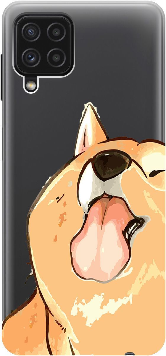 

Чехол на Samsung Galaxy A22 "Shiba" прозрачный, Прозрачный;бежевый, 5366