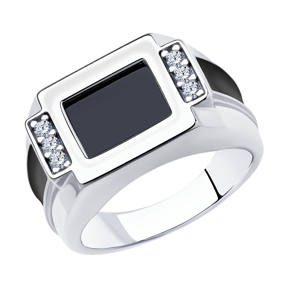 

Печатка из серебра с наношпинелью р. 18.5 Diamant 94-112-00488-1, 94-112-00488-1