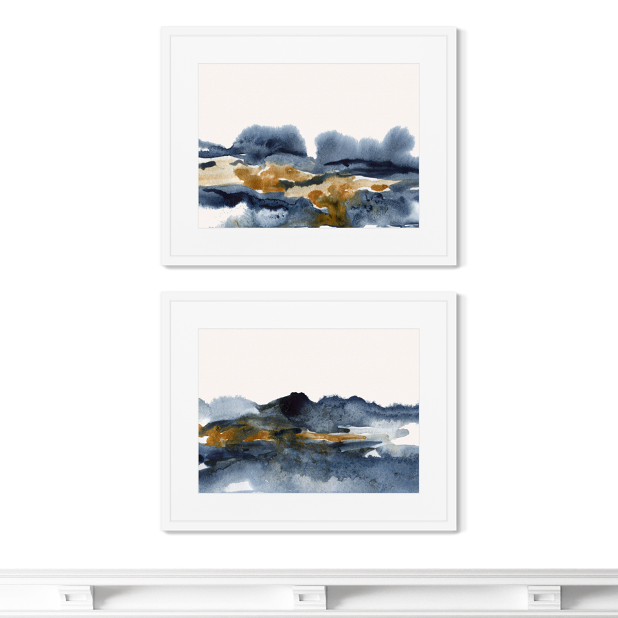 фото Набор из 2-х репродукций картин в раме autumn landscape размер (каждой) картины: 42х52см картины в квартиру