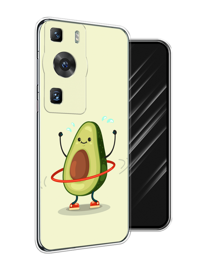 

Чехол Awog на Huawei P60/P60 Pro "Авокадо с обручем", Бежевый, 6121150-10