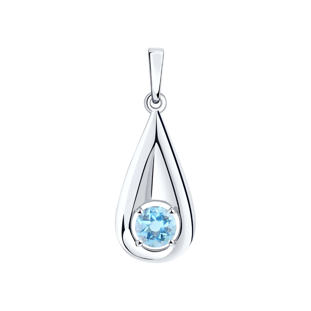 

Подвеска из серебра с топазом Diamant 94-330-00436-1, 94-330-00436-1