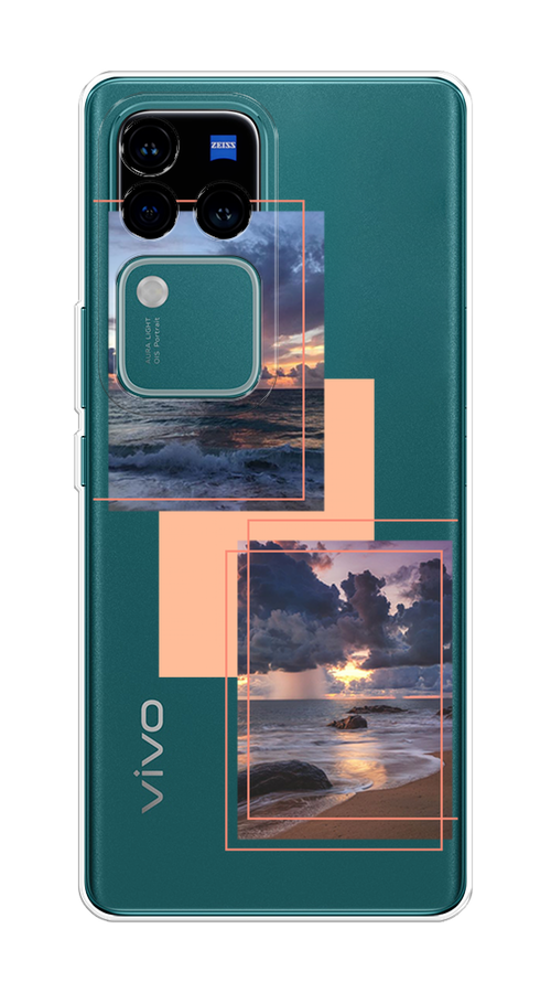 

Чехол на Vivo V30 Pro/S18 Pro "Sky collage", Розовый;прозрачный;синий, 2610050-1