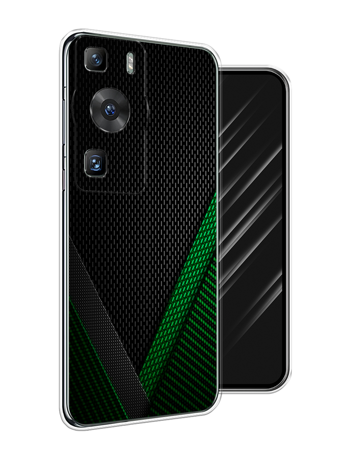 

Чехол Awog на Huawei P60/P60 Pro "Зеленый карбон", Черный;зеленый, 6121150-3