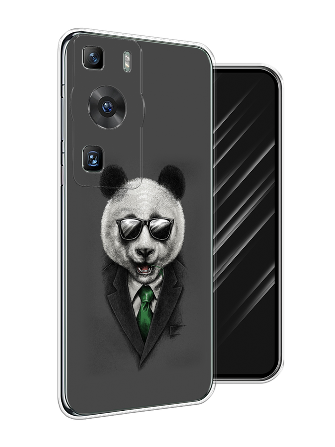 

Чехол Awog на Huawei P60/P60 Pro "Деловая панда", Серый;зеленый, 6121150-10